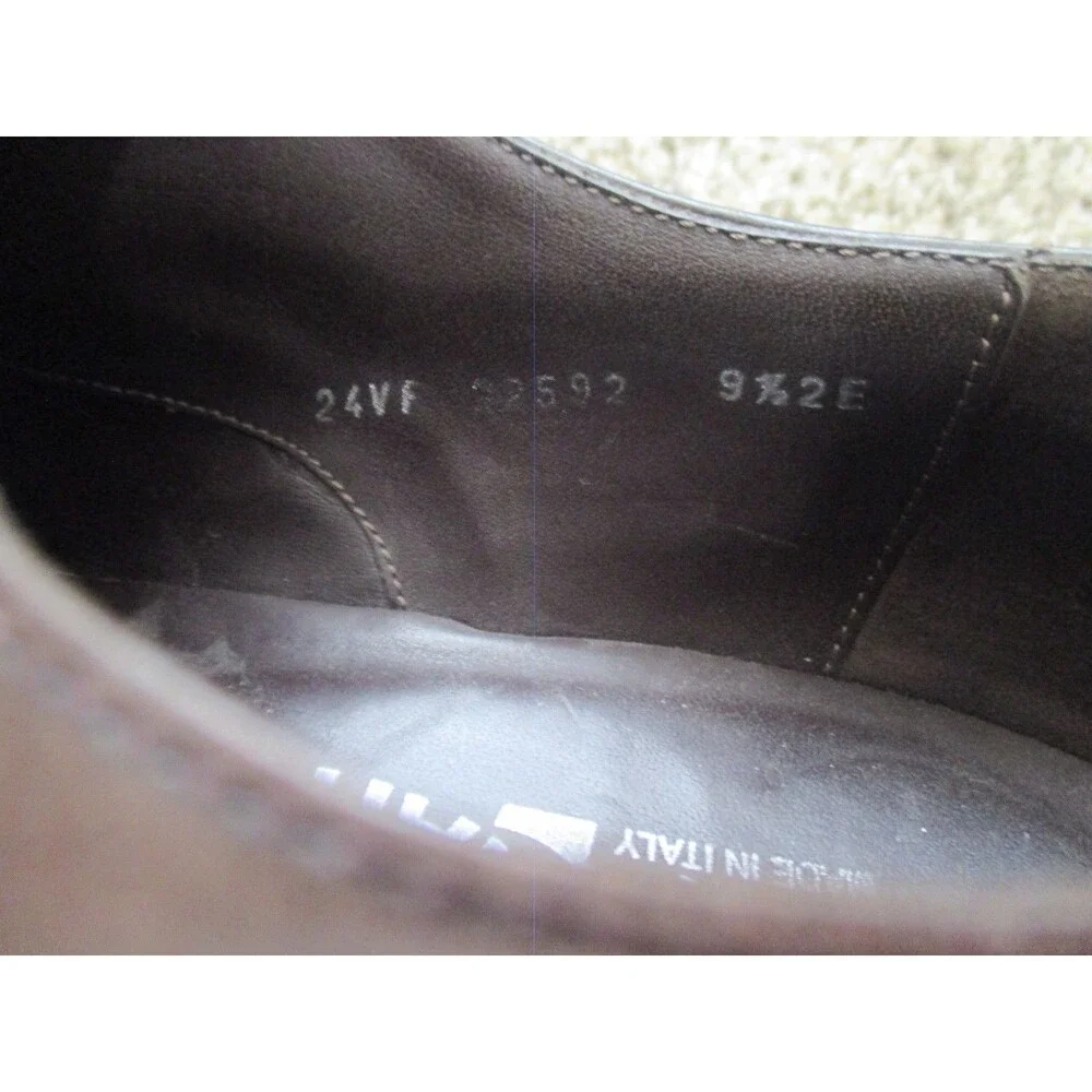 Salvatore Ferragamo Ree Men's Radica Gancini Buckle Slip-on Shoes 9.5 2EE